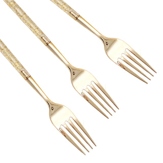 Create a Luxurious Table Setting with Gold Plastic Cutlery