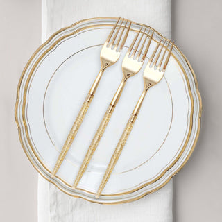 Add Glamour to Your Table with Gold Heavy Duty Plastic Forks