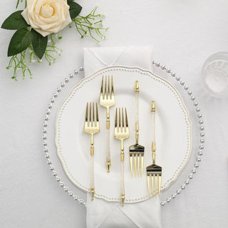 Stylish and Durable Clear Glittered Forks