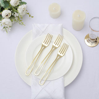 Convenience and Class in One: Gold Disposable Utensils