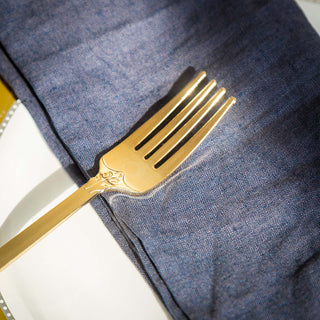 Elegant and Environmentally Friendly Gold Disposable Forks