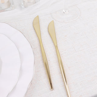 Durable and Versatile Gold Plastic Knives for Every Occasion