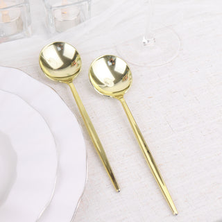 Create a Luxurious Tablescape with Glossy Gold Cutlery