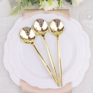 Enhance Your Tablescape with Glamorous Gold Plastic Silverware