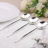 Glossy Silver Heavy Duty Plastic Silverware Spoons Cutlery, Premium Disposable Sleek Flatware