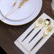 24 Pack | 6inch Gold / Black Premium Disposable Fork / Spoon Silverware Set