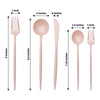 50 Pack | Blush Pink Premium Plastic Silverware Set