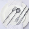 50 Pack | Silver Premium Plastic Silverware Set, Heavy Duty Disposable Sleek Utensil Cutlery