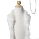 Deluxe Marabou Ostrich Feather Boa-Ivory-2 Yards