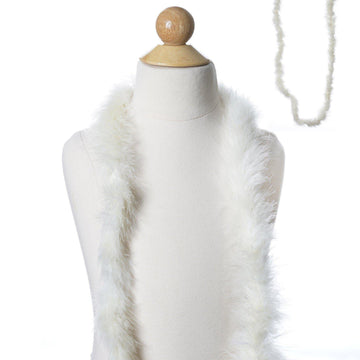Deluxe Marabou Ostrich Feather Boa-Ivory-2 Yards