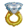 19inch Diamond Engagement Wedding Ring Mylar Foil Helium/Air Balloon