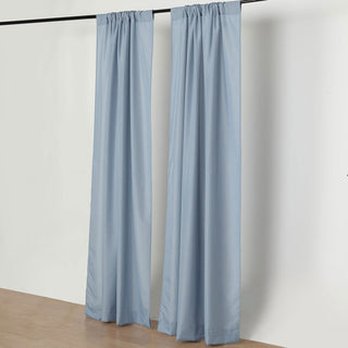Add Elegance to Your Décor with Dusty Blue Polyester Photography Backdrop Curtains