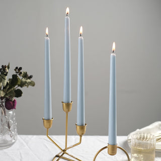 Add Elegance and Serenity with Dusty Blue Taper Candles
