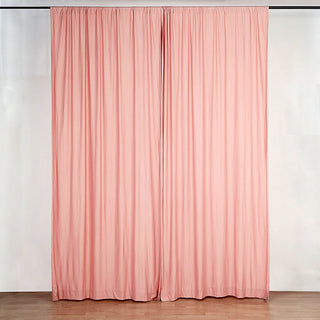 Elevate Your Event Decor with Dusty Rose Scuba Polyester Curtains