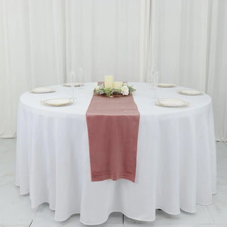 Add Elegance to Your Event with the Dusty Rose Velvet Table Runner