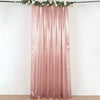 8ftx10ft Dusty Rose Satin Formal Event Backdrop Drape, Window Curtain Panel