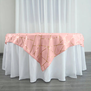 Dusty Rose Polyester Overlay for Elegant Table Decor