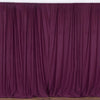 2 Pack Eggplant Inherently Flame Resistant Scuba Polyester Curtain Panel Backdrops#whtbkgd