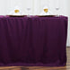 6FT Fitted EGGPLANT Wholesale Polyester Table Cover Wedding Banquet Event Tablecloth