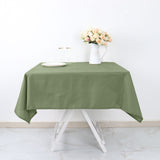 Dusty Sage Green Polyester Square Tablecloth 54"x54"