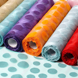 Create Something Extraordinary with Velvet Dots Organza Fabric Bolt