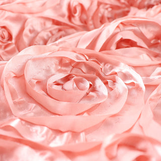 Create a Magical Atmosphere with Dusty Rose Satin Rosette Fabric