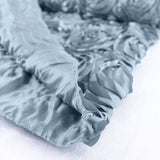 54Inchx4yd | Dusty Blue Satin Rosette Fabric By The Bolt, DIY Craft Fabric Roll