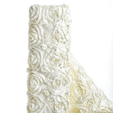 Ivory Satin Rosette Fabric: Add Elegance to Your Event Decor