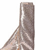 54inch x 4 Yards Rose Gold/Blush Premium Sequin Fabric Bolt, Sparkly DIY Craft Fabric Roll