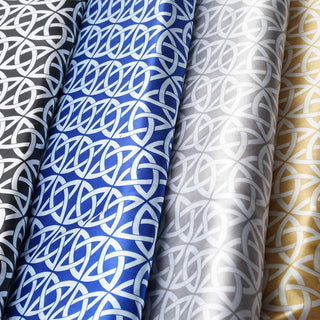 High-Quality Royal Blue Zen Design Satin Fabric Bolt for Your Event Decor Needs