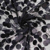 54inch x 4 Yards Black Big Payette Sequin Fabric Roll, Mesh Sequin DIY Craft Fabric Bolt