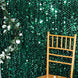 54inch x 4 Yards Hunter Emerald Green Big Payette Sequin Fabric Roll, Mesh Sequin Craft Fabric Bolt