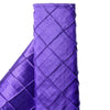54inch x 10 Yards Purple Pintuck Taffeta Fabric Bolt, DIY Craft Fabric Roll