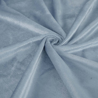 Dusty Blue Soft Velvet Fabric Bolt: The Perfect Choice for Weddings and Parties