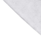 65inch x 5 Yards White Soft Velvet Fabric Bolt, DIY Craft Fabric Roll