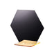 5 Pack | 5inch Black / Gold Acrylic Hexagon Wedding Table Sign Holders, Number Stands#whtbkgd