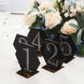 5 Pack | 5inch Black / Gold Acrylic Hexagon Wedding Table Sign Holders, Number Stands