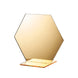 5 Pack | 5inch Gold Acrylic Hexagon Wedding Table Sign Holders, Number Stands#whtbkgd