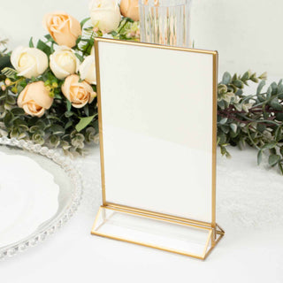 Stunning Gold Frame Acrylic Picture Holders