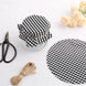 6inch Black/White Gingham Mason Jar Cloth Lid Covers, Checkered Jam Jar Covers with Jute String