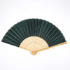 5 Pack | Hunter Emerald Green Asian Silk Folding Fans#whtbkgd