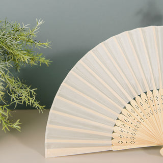 Ivory Asian Silk Folding Fans: The Epitome of Elegance
