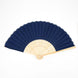 5 Pack Navy Blue Asian Silk Folding Fans Party Favors, Oriental Folding Fan Favors#whtbkgd
