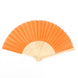 5 Pack Orange Asian Silk Folding Fans Party Favors, Oriental Folding Fan Favors#whtbkgd