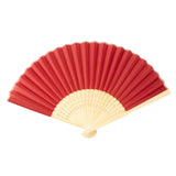 5 Pack | Red Asian Silk Folding Fans Party Favors#whtbkgd
