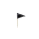 50 Pack | 3inch Black Triangle Flag Cupcake Cocktail Food Topper Picks