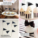 50 Pack | 3inch Black Triangle Flag Cupcake Cocktail Food Topper Picks
