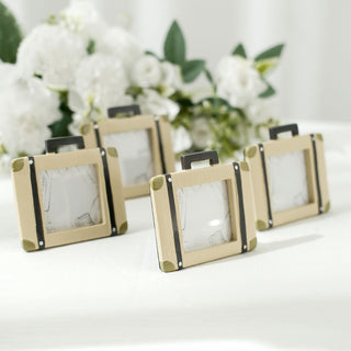 Chic and Stylish Mini 3" Suitcase Resin Picture Frame Party Favors