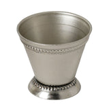 2inch Small Silver Metal Beaded Rim Mint Julep Cups, Party Favor Jars#whtbkgd