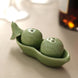 Two Peas In A Pod Green Ceramic Salt & Pepper Shaker Set, Wedding Party Shower Favors Gift Box